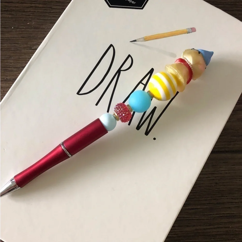 Disney doorables: Monsters INC.: Roz handmade beaded pen
